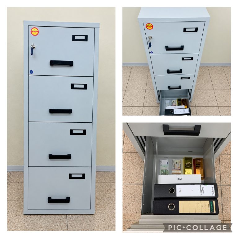 TRESOR 5: Schubladentresor, 4 verschließbare Schubladen